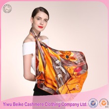 Wholesale prices trendy style women multicolors handmade silk scarf